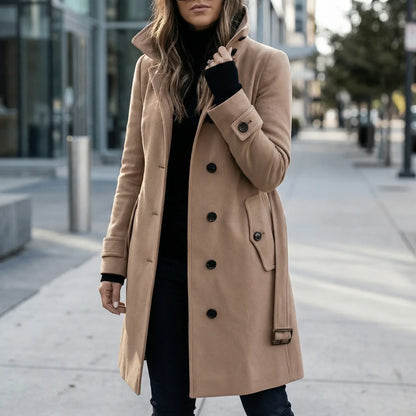 Lange getailleerde trenchcoat - Alicia