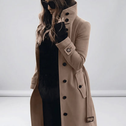 Lange getailleerde trenchcoat - Alicia