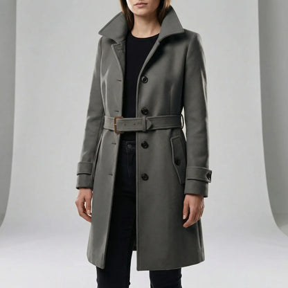 Lange getailleerde trenchcoat - Alicia