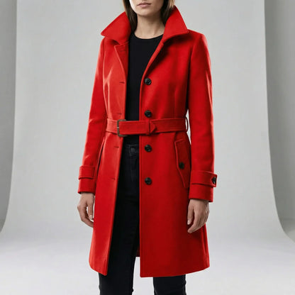 Lange getailleerde trenchcoat - Alicia