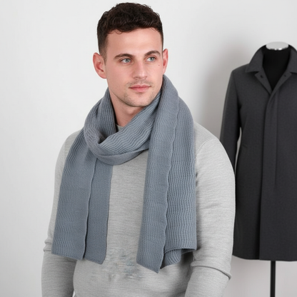 Lange gebreide unisex sjaal - CashmiLux