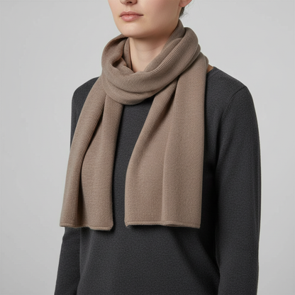 Lange gebreide unisex sjaal - CashmiLux