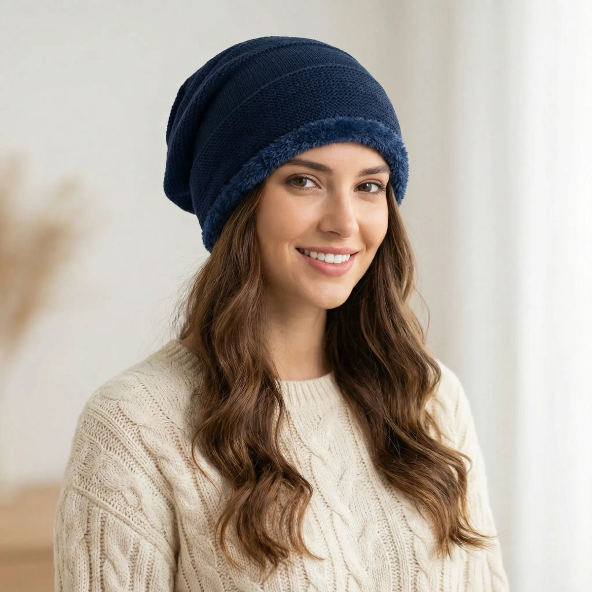 Nonchalante slouchy gebreide muts - Charlie