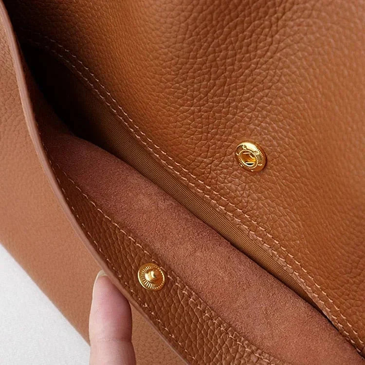 Trendy Leren Schoudertas - Mila