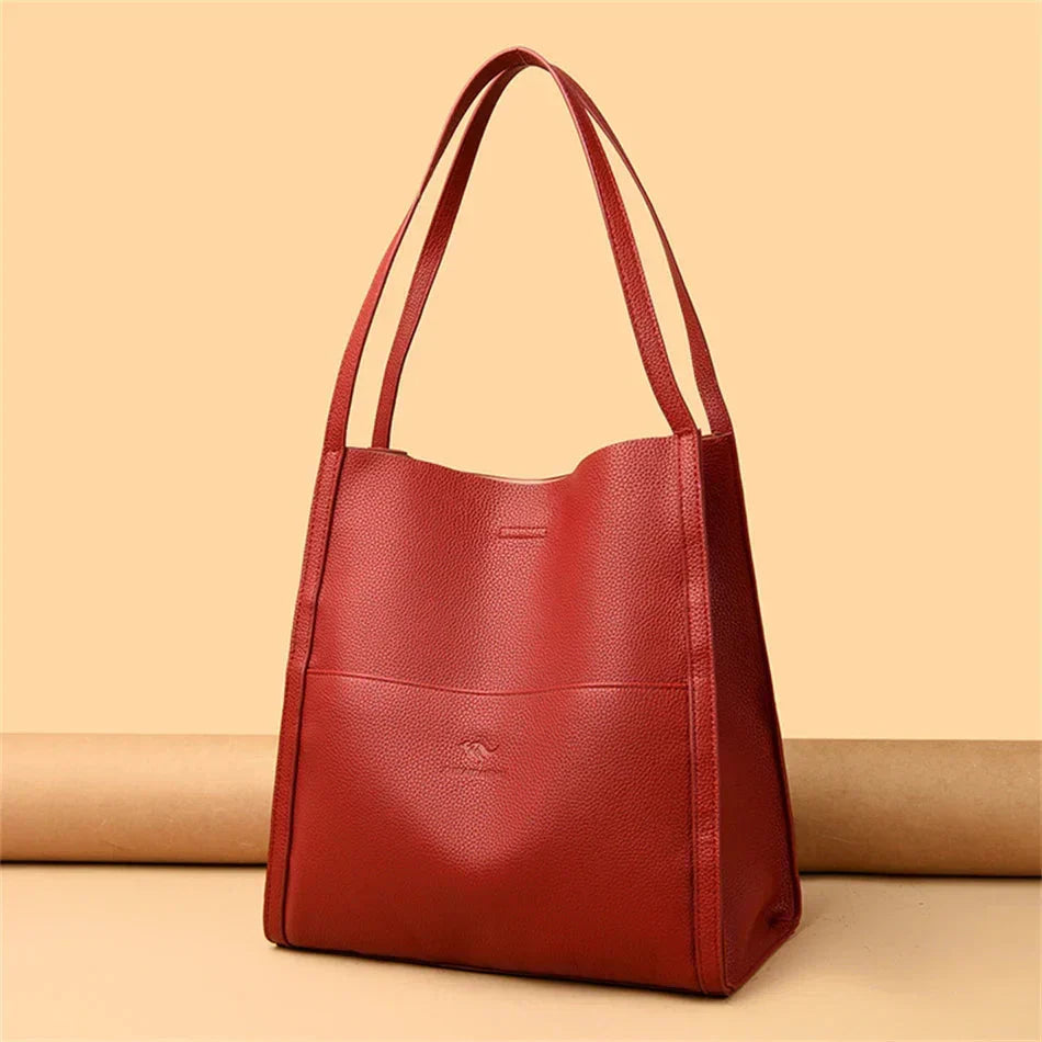 Trendy Leren Schoudertas - Mila