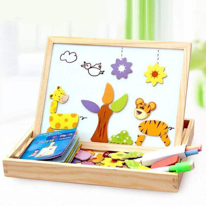 KreativBox magnetspel – leerplezier met puzzel & tekenbord
