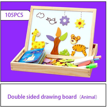KreativBox magnetspel – leerplezier met puzzel & tekenbord
