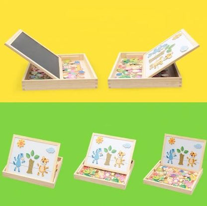 KreativBox magnetspel – leerplezier met puzzel & tekenbord