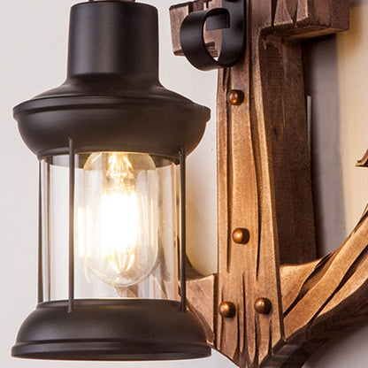 Houten Anker LED Wandlamp – Nautica
