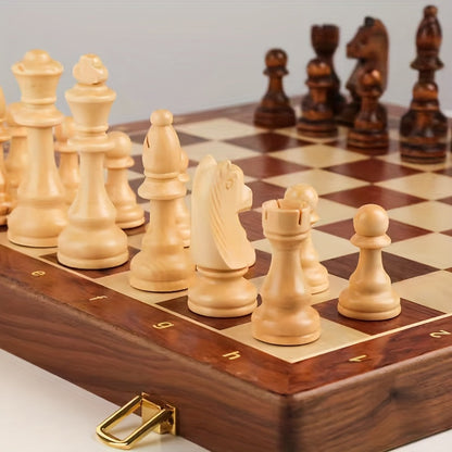 Massief houten reis schaakset - Woodduelor