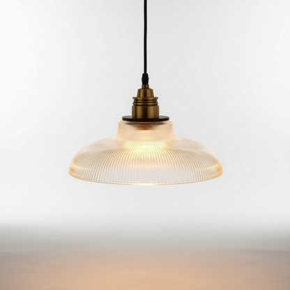 Moderne metalen glazen hanglamp - AmbiGlow