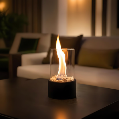 Decoratieve lantaarn met metalen basis - HearthLume