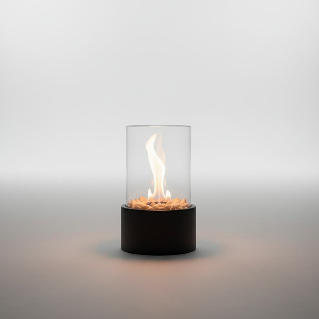 Decoratieve lantaarn met metalen basis - HearthLume