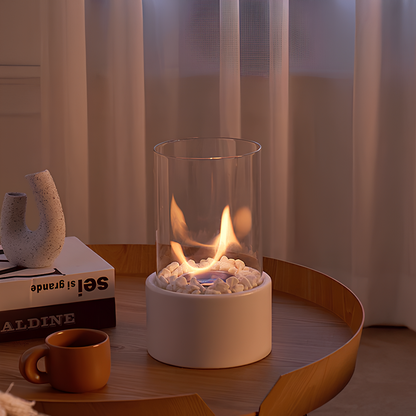 Decoratieve lantaarn met metalen basis - HearthLume