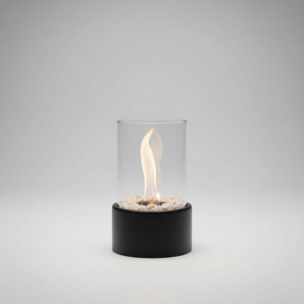 Decoratieve lantaarn met metalen basis - HearthLume