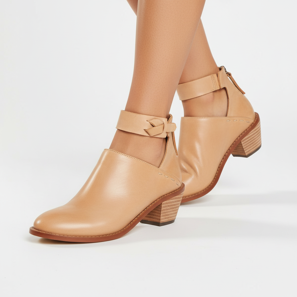 Middenhoge blokhak dames schoen - Gloria