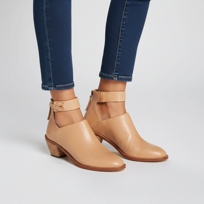 Middenhoge blokhak dames schoen - Gloria