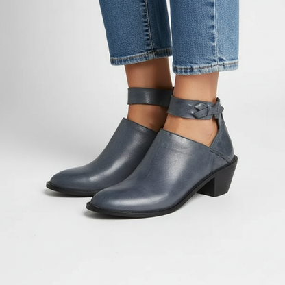 Middenhoge blokhak dames schoen - Gloria