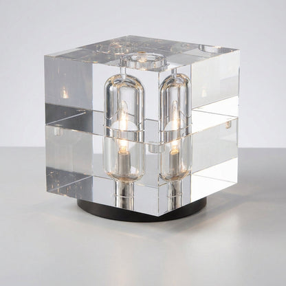 Moderne kubus-tafellamp – Crystalix
