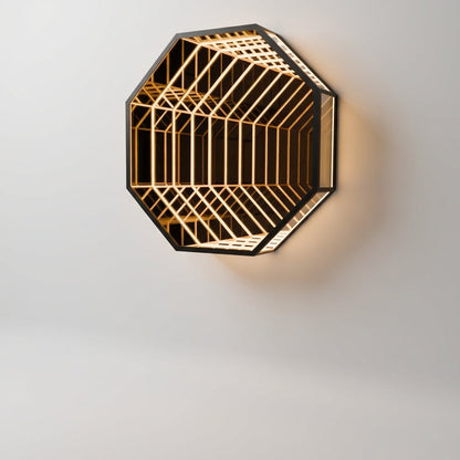 Moderne zeskantige wandlamp – Hexalume