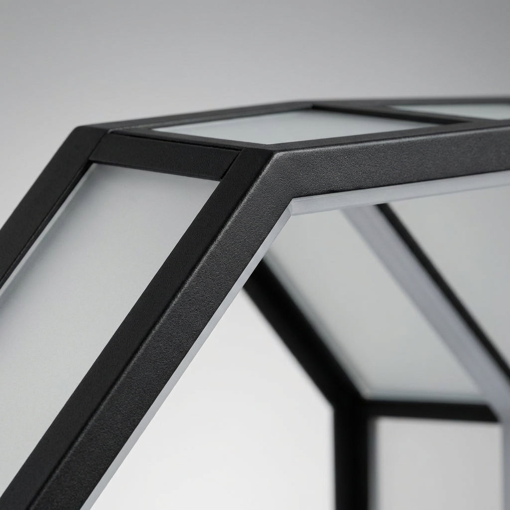 Moderne zeskantige wandlamp – Hexalume