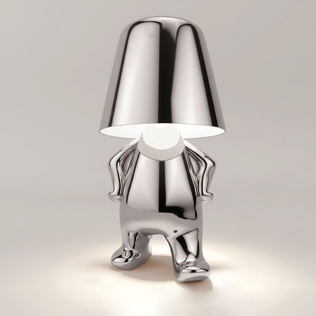 Moderne tafellamp met metalen afwerking - AuraBuddy