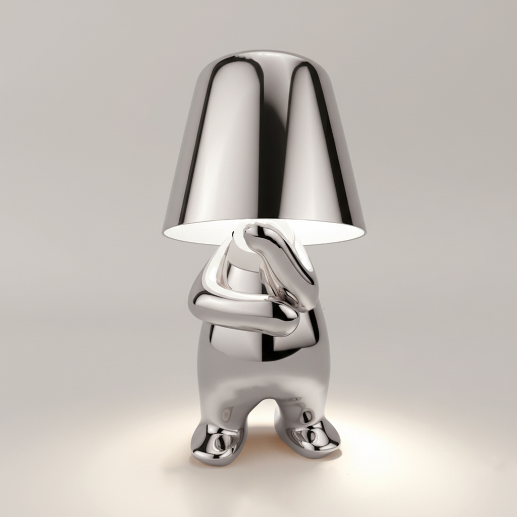 Moderne tafellamp met metalen afwerking - AuraBuddy