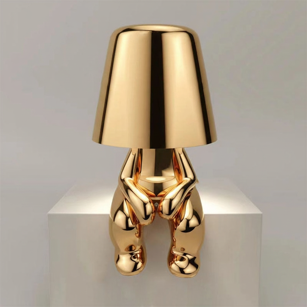 Moderne tafellamp met metalen afwerking - AuraBuddy