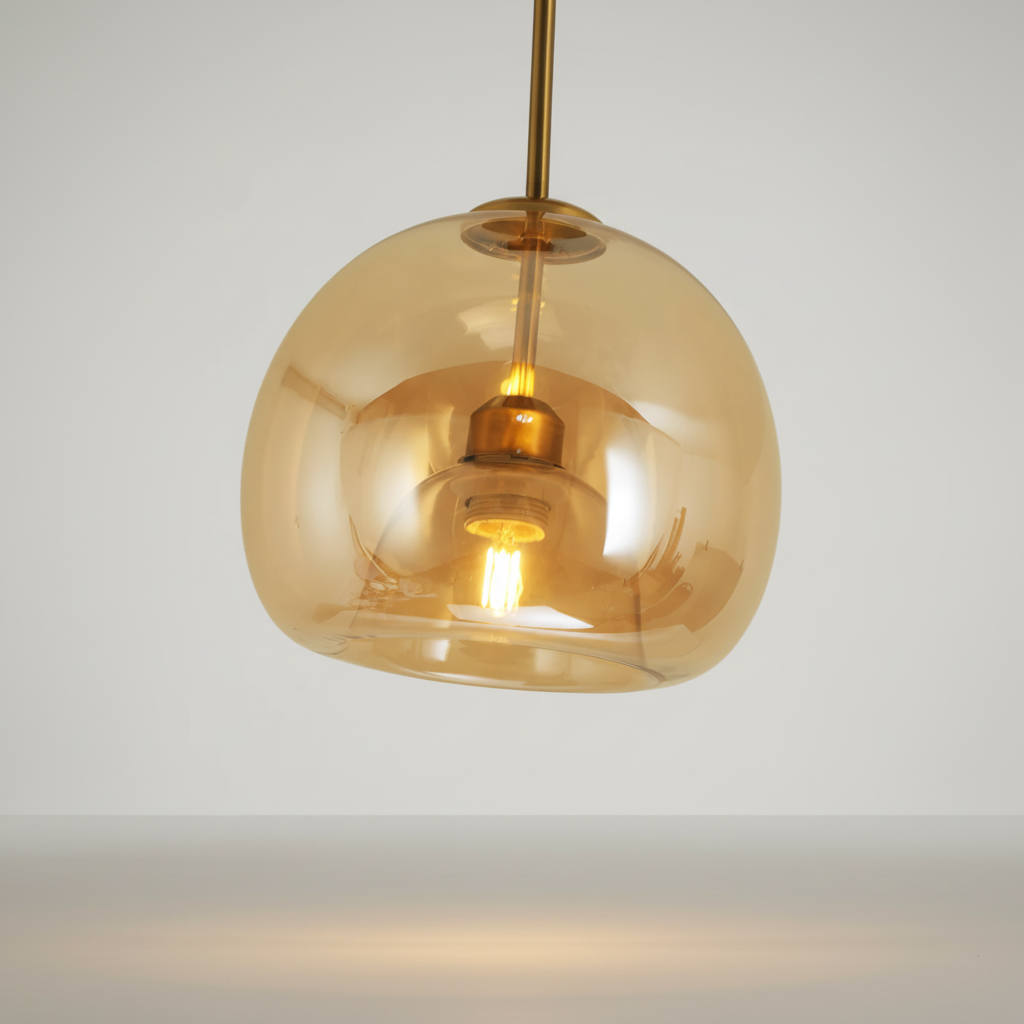 Moderne goudzwarte designlamp - Aurelight