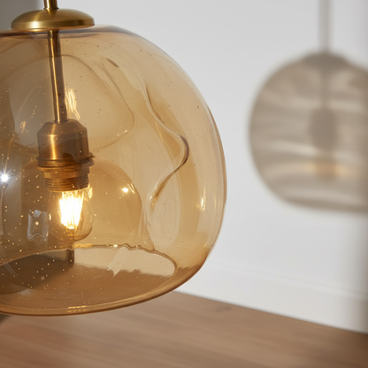 Moderne goudzwarte designlamp - Aurelight
