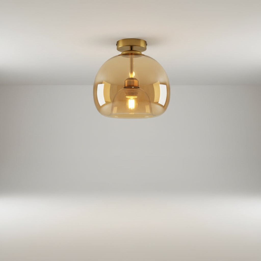 Moderne goudzwarte designlamp - Aurelight