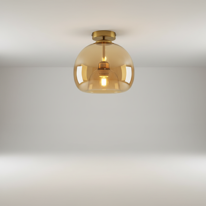 Moderne goudzwarte designlamp - Aurelight