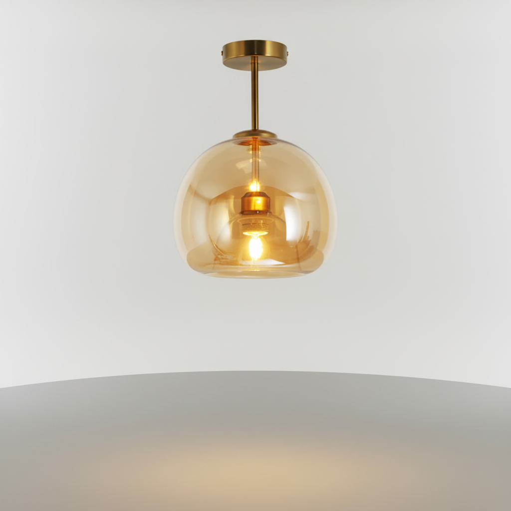 Moderne goudzwarte designlamp - Aurelight