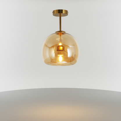 Moderne goudzwarte designlamp - Aurelight