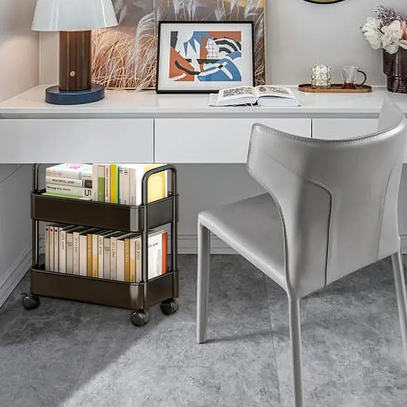 Mobiele Boekenplank Trolley met Wielen - Rollit