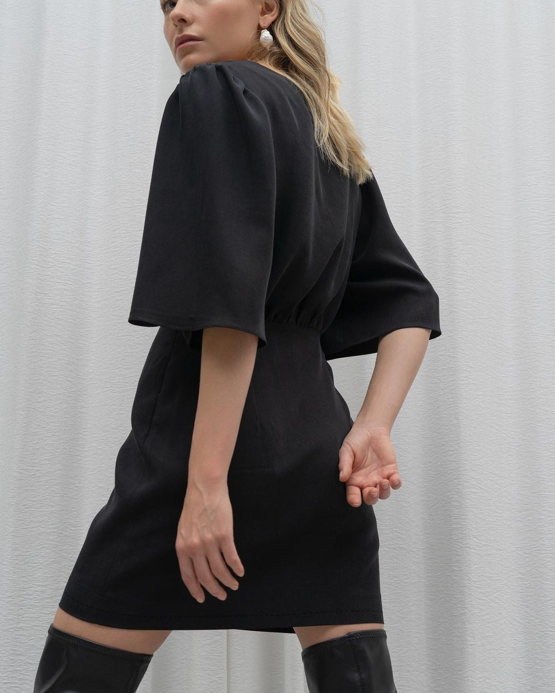 Women Satin Backless Dress