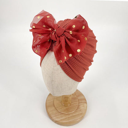 Zachte baby-turbanmuts met ruches – Herfstmagie KnuffelGlans (1+1 Gratis)