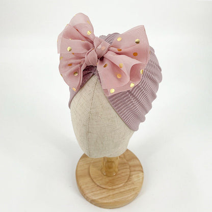 Zachte baby-turbanmuts met ruches – Herfstmagie KnuffelGlans (1+1 Gratis)