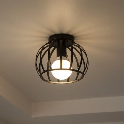 Open mandenkap pendellamp - IronOrb