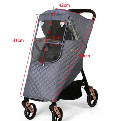 Winter-weerbeschermingsset voor kinderwagen – 1+1 GRATIS actie
