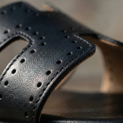 Open herensandaal met klittenbandsluiting - Julian