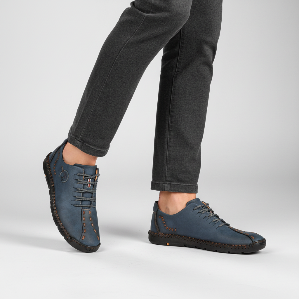 Orthopedische Heren Sneaker van Leer - Raymond