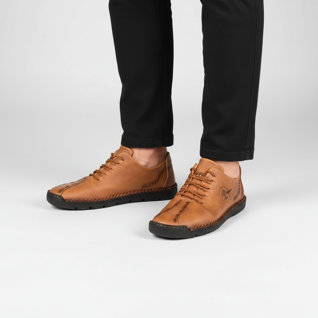 Orthopedische Heren Sneaker van Leer - Raymond