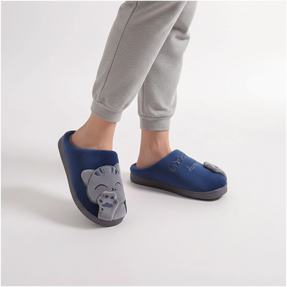 Pluche Warme Huizen Slippers - SnugPurr