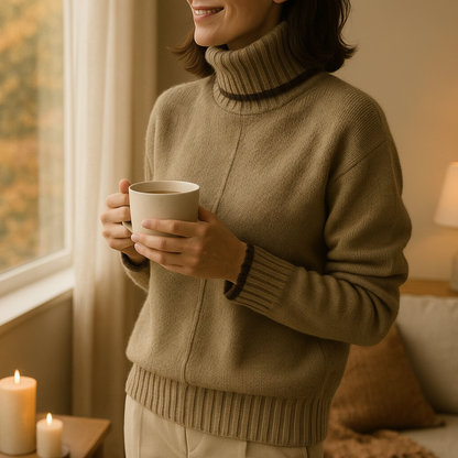 Pullover met Staande Kraag - Alina