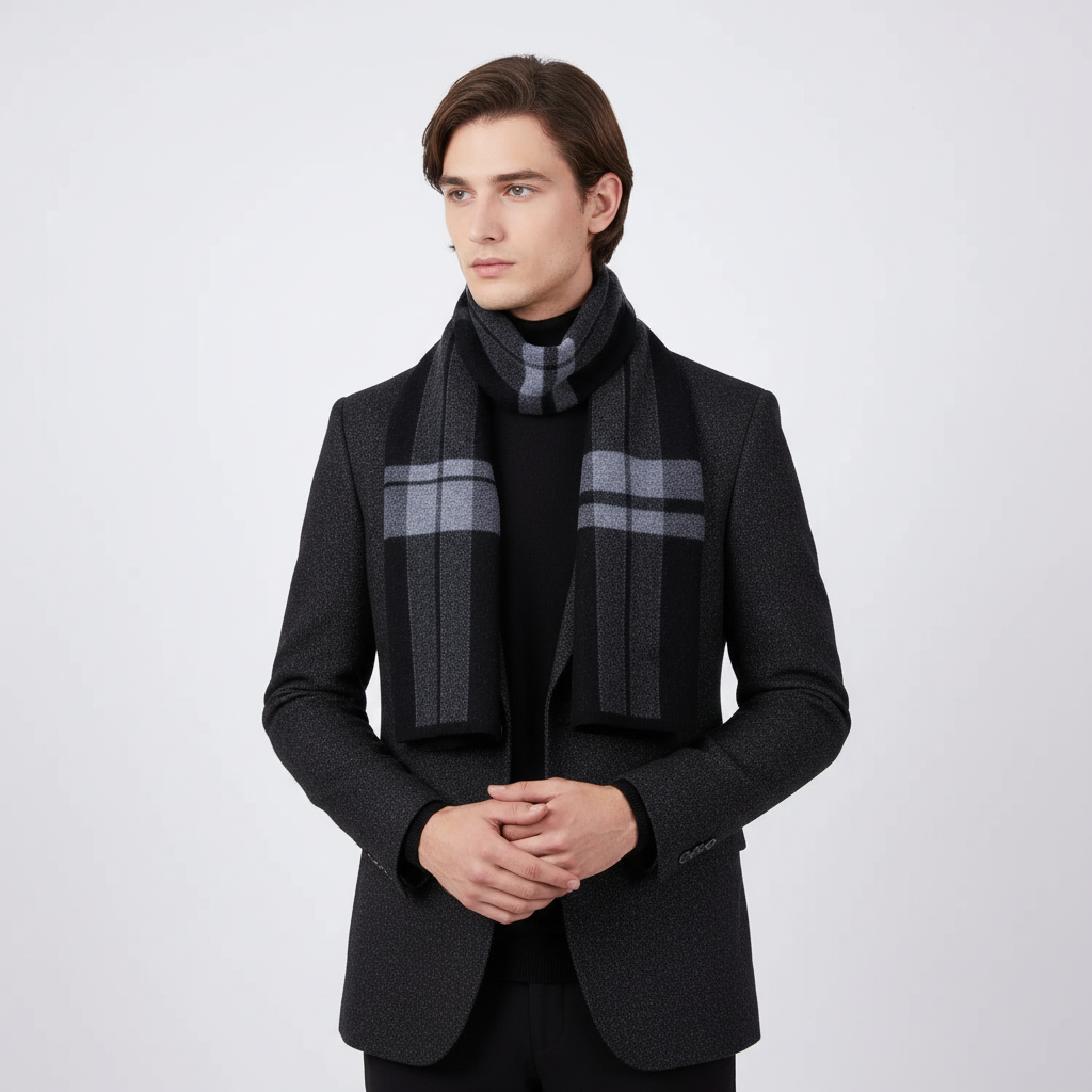 Reine Wolken Fluffy Heren Sjaal - WrapNoble