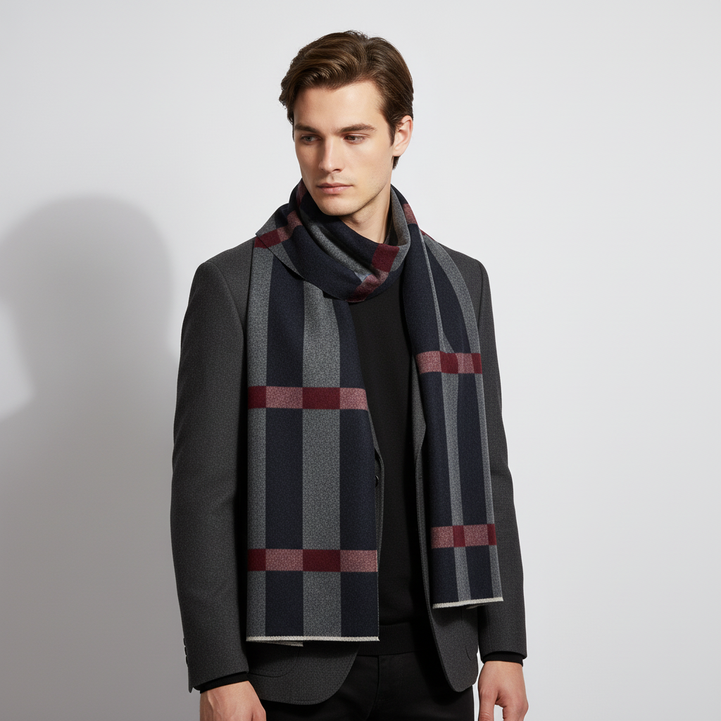 Reine Wolken Fluffy Heren Sjaal - WrapNoble