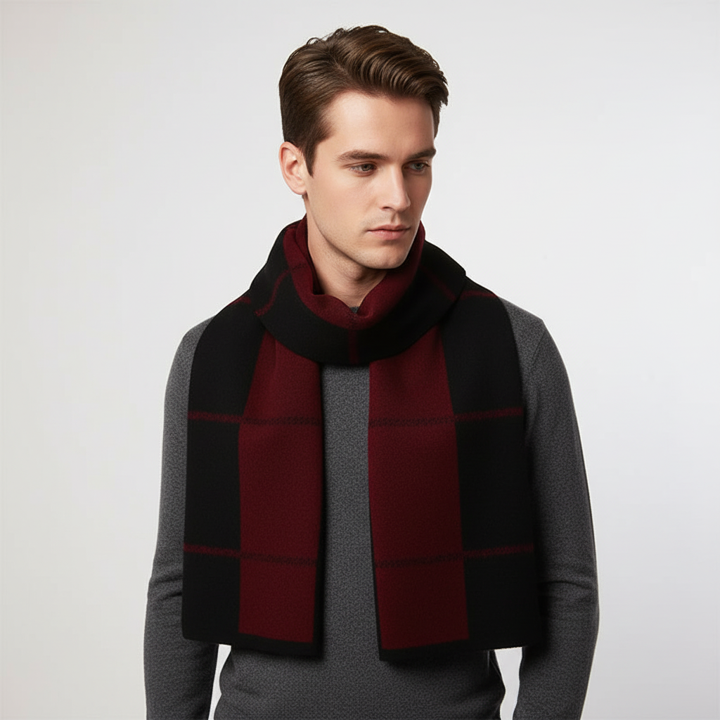 Reine Wolken Fluffy Heren Sjaal - WrapNoble