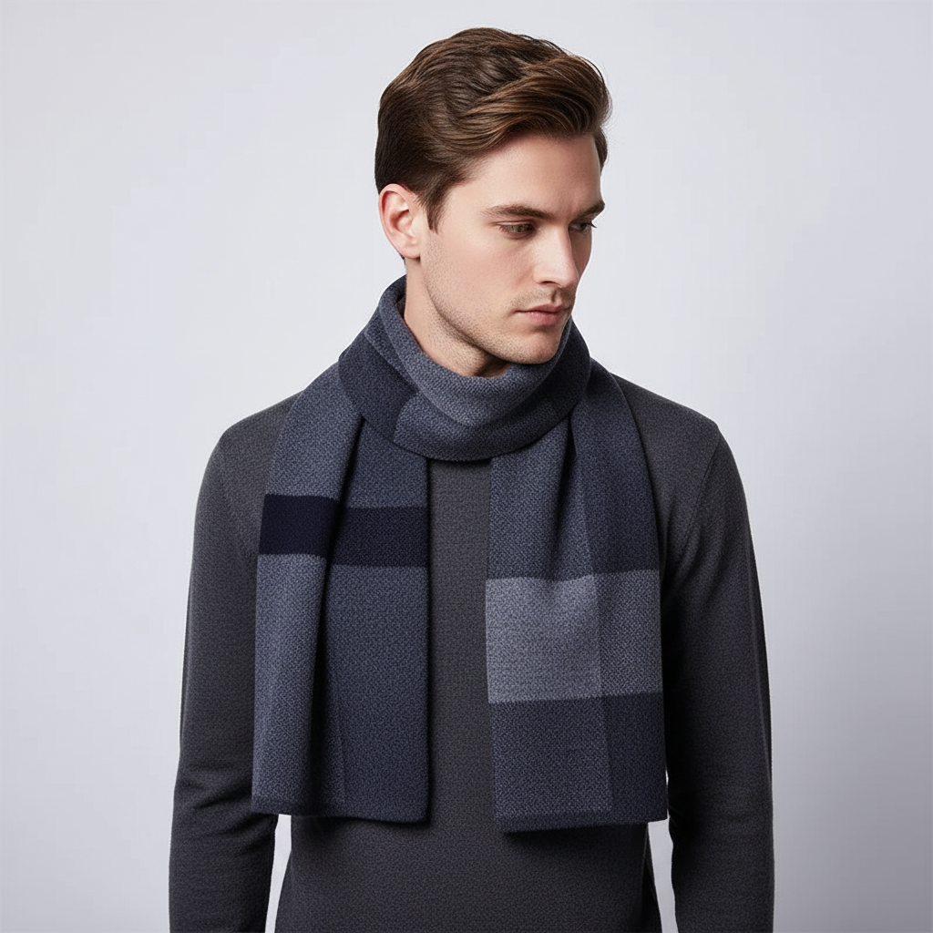 Reine Wolken Fluffy Heren Sjaal - WrapNoble