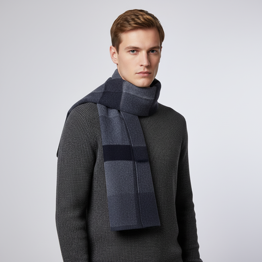 Reine Wolken Fluffy Heren Sjaal - WrapNoble